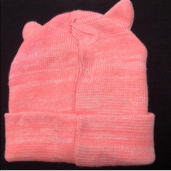 Cat & Jack beanie with cat ears pink 3+ NWT - Picture 3 of 3